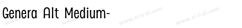 Genera Alt Medium字体转换 Genera Alt Medium字体转换